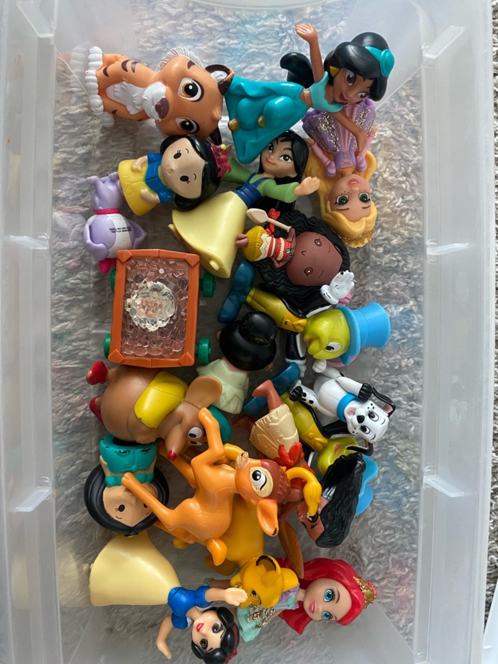 Box of Disney Toys